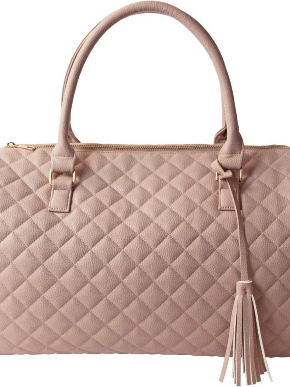 Womens Quilted Weekender Duffle Carry Bags Overnight Travel Handbag Shoulder Tot